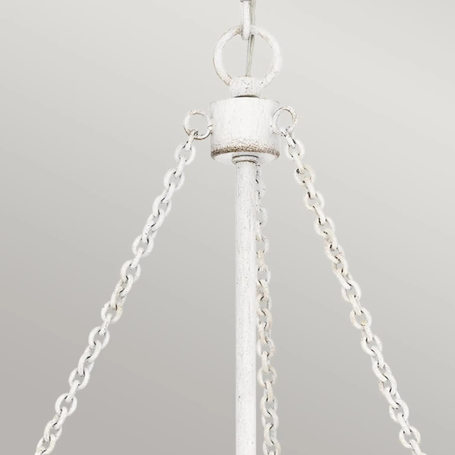 Lampa wisząca w stylu japandi Waylon Antyczna biel (QZ-WAYLON-4P-AWH) - Elstead Lighting