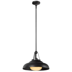Lampa wisząca w stylu rustykalnym Palmetto Miejski brąz (QN-PALMETTO-P-M-UBZ) - Quintiesse