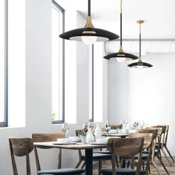 Lampa wisząca Welsh - Matowa czerń (QN-WELSH-P-BK) - Quintiesse