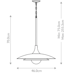 Lampa wisząca Welsh - Matowa czerń (QN-WELSH-P-BK) - Quintiesse
