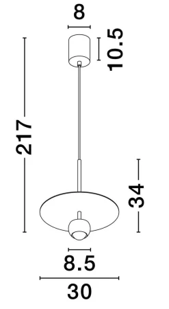 Lampa wisząca wewnętrzna BAILA (LE44537) - Luces Exclusivas