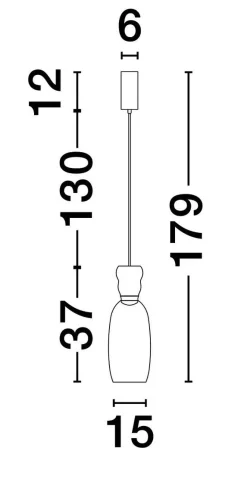 Lampa wisząca wewnętrzna PERENE (LE44466) - Luces Exclusivas