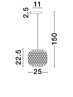 Lampa wisząca wewnętrzna REQUENA (LE44862) - Luces Exclusivas