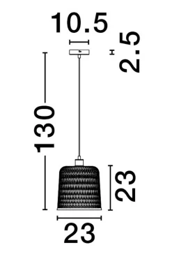 Lampa wisząca wewnętrzna TALITAS (LE44511) - Luces Exclusivas