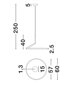 Lampa wisząca wewnętrzna ZUDANEZ (LE44773) - Luces Exclusivas