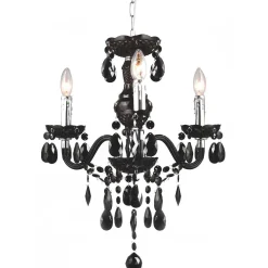 Lampa wisząca Whiz kol. czarny (L.90690/3BL) Italux - żyrandol