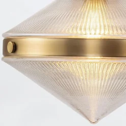 Lampa wisząca Willard - 1 źródło światła - Vintage mosiądz (QN-WILLARD-P-VBS-PG) - Quintiesse