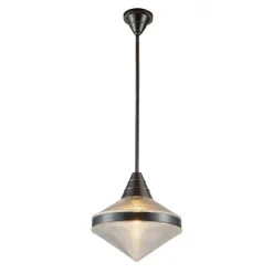 Lampa wisząca Willard - 1 źródło światła - Miejski brąz (QN-WILLARD-P-UBZ-PG) - Quintiesse