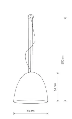 LAMPA WISZĄCA, ŻYRANDOL EGG BLACK | CZARNY L (9024) - Nowodvorski - żyrandol