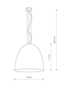LAMPA WISZĄCA, ŻYRANDOL EGG WHITE | BIAŁY XL (9025) - Nowodvorski - żyrandol