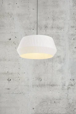 Lampa wisząca z bawełnianym abażurem DICTE Nordlux E27 60W Tekstylia Biały