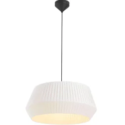 Lampa wisząca z bawełnianym abażurem DICTE Nordlux E27 60W Tekstylia Biały