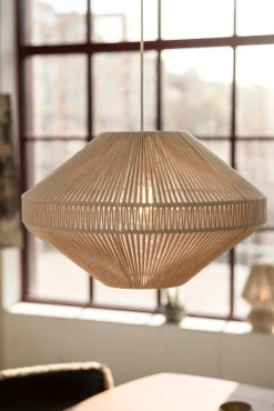 Lampa wisząca z bawełnianym abażurem RAZZO Beige (108823) Markslojd