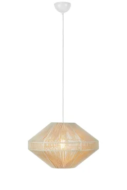 Lampa wisząca z bawełnianym abażurem RAZZO Beige (108823) Markslojd