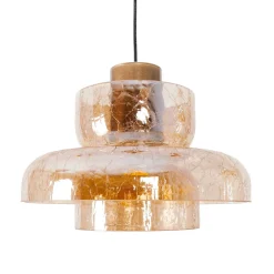 Lampa wisząca z bursztynowym kloszem Signature C Amber Glass MAXLIGHT P0603