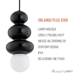 Lampa wisząca z IP44 ORLANDO PLUS (8788) - Argon