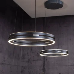 Lampa wisząca z płynną regulacją na pilota PURE E-LOOP SZARY (2550-15) - Paul Neuhaus