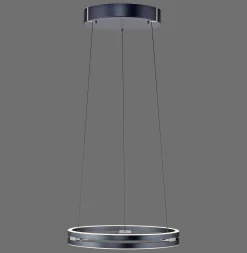 Lampa wisząca z płynną regulacją na pilota PURE E-LOOP SZARY (2550-15) - Paul Neuhaus