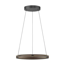 Lampa wisząca z płynną regulacją na pilota PURE E-LOOP CZARNY (2551-18) - Paul Neuhaus