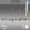 Lampa wisząca z płynną regulacją wysokości PURE E-POPUP 180cm SZARA (2558-15) - Paul Neuhaus