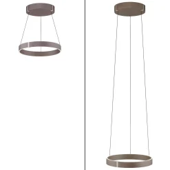 Lampa wisząca z płynną regulacją wysokości PURE E-CLIPSE METALICZNY BRĄZ (2560-34) - Paul Neuhaus