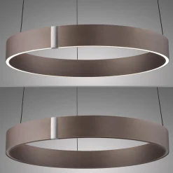 Lampa wisząca z płynną regulacją wysokości PURE E-CLIPSE METALICZNY BRĄZ (2560-34) - Paul Neuhaus