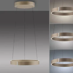 Lampa wisząca z płynną regulacją wysokości PURE E-CLIPSE BRĄZOWY (2560-97) - Paul Neuhaus