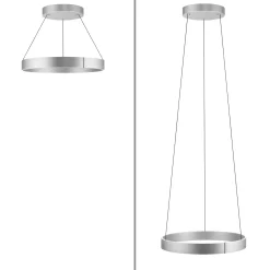 Lampa wisząca z płynną regulacją wysokości PURE E-CLIPSE ALUMINIUM (2561-95) - Paul Neuhaus