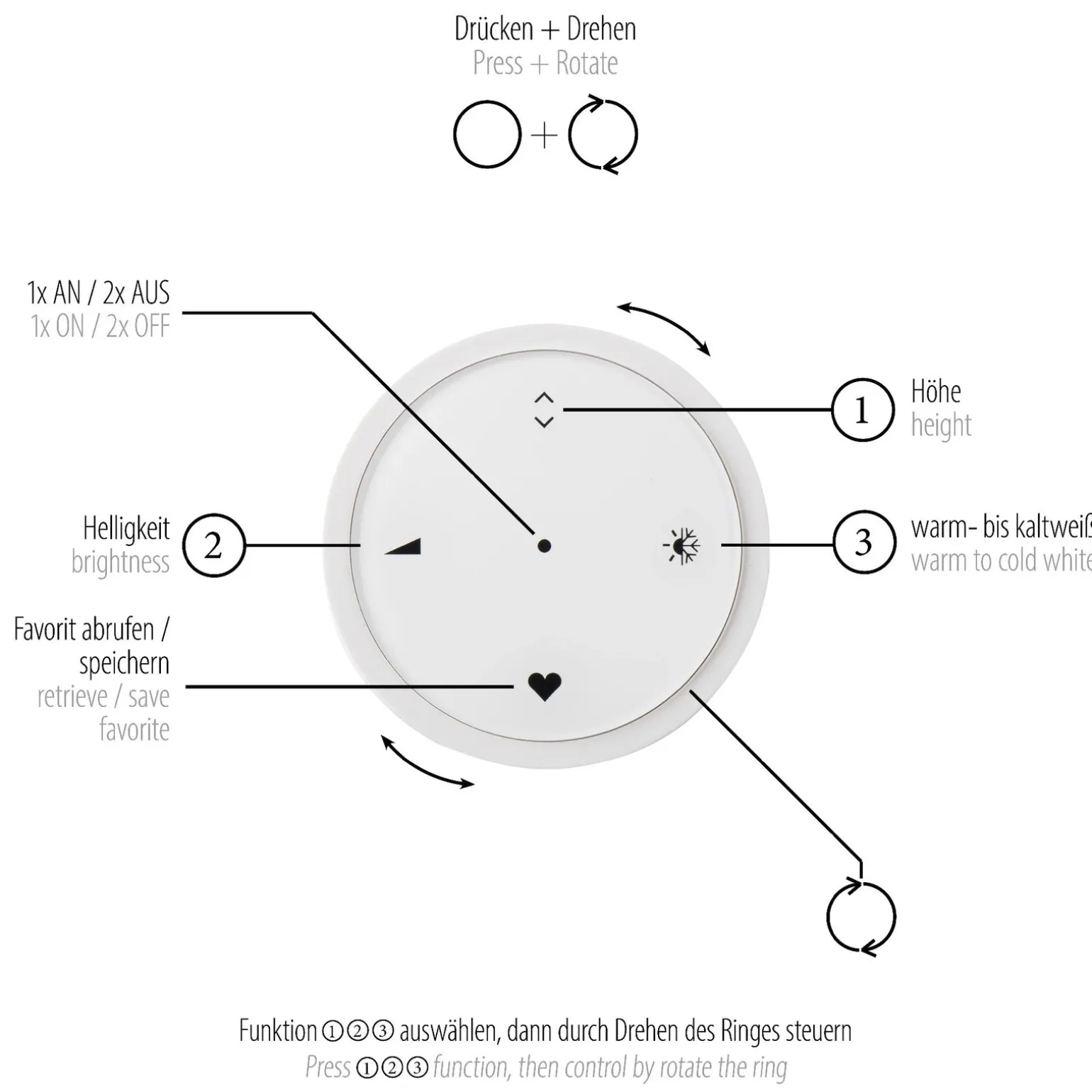 Lampa wisząca z płynną regulacją wysokości PURE E-CLIPSE SZARY (2561-15) - Paul Neuhaus