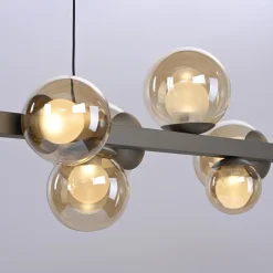 Lampa wisząca z płynną regulacją wysokości PURE E-POPUP 180cm BRĄZOWA (2558-97) - Paul Neuhaus