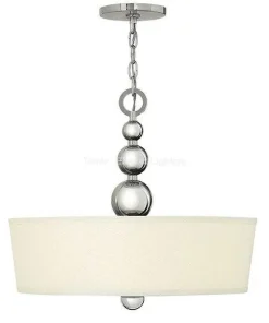 Lampa wisząca ZELDA kol. POLEROWANY NIKIEL (HK/ZELDA/P/B PN) - Hinkley - Elstead Lighting - żyrandol