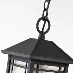 Lampa wisząca zewnętrzna Cedar Point (QZ-CEDAR-POINT8-M-BK) - Elstead Lighting