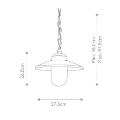 Lampa wisząca zewnętrzna Klampenborg (KLAMPENBORG8) - Elstead Lighting