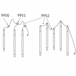 Lampa wisząca zewnętrzna Natsu - Antracyt (660 mm) (9900) - Shilo Garden