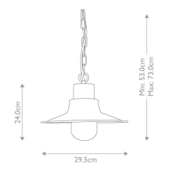 Lampa wisząca zewnętrzna Sheldon (SHELDON-CH-BR) - Elstead Lighting
