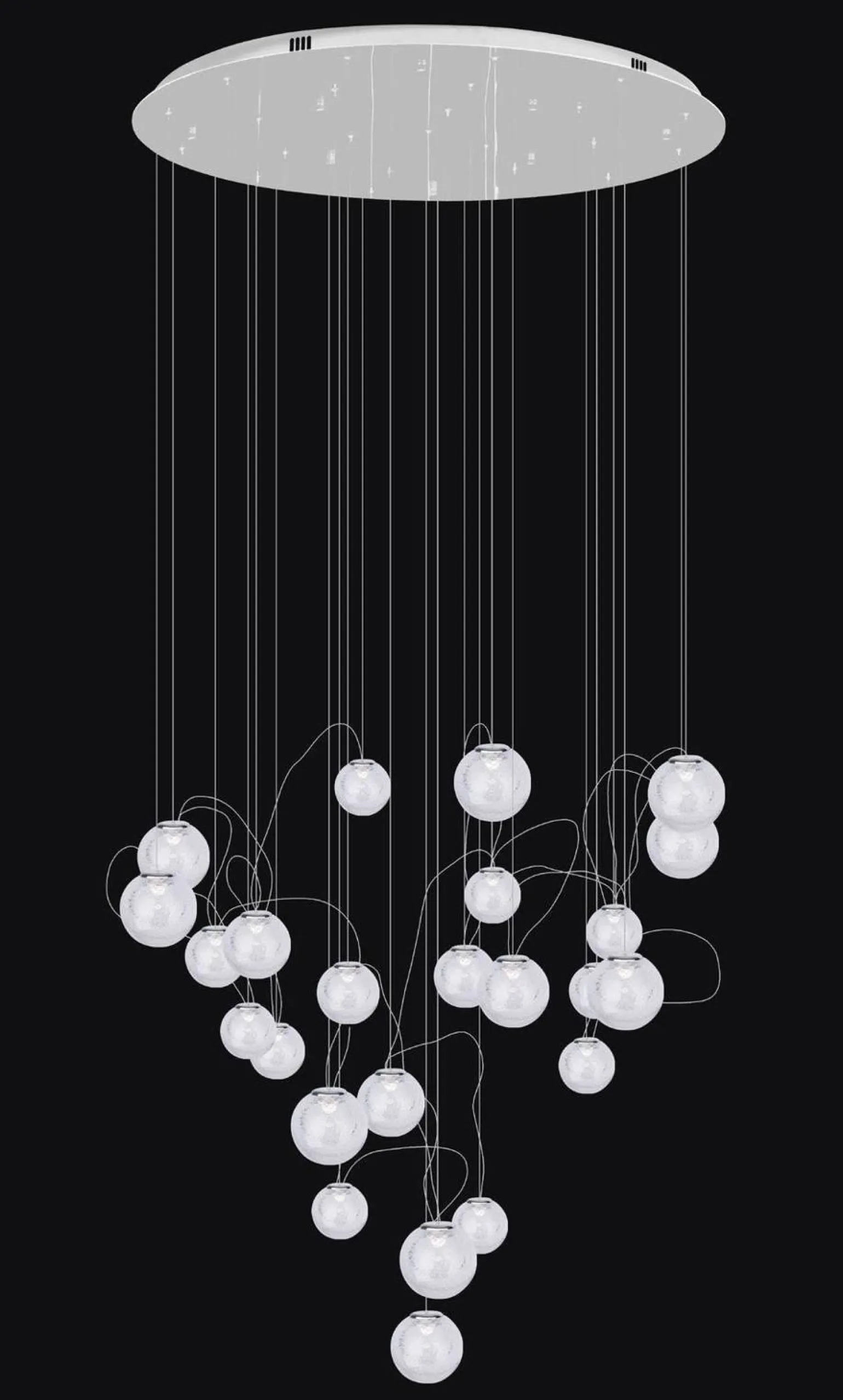 LAMPA WISZĄCA ZOE 24x1,5W CHROMOWA (P0386) - Maxlight