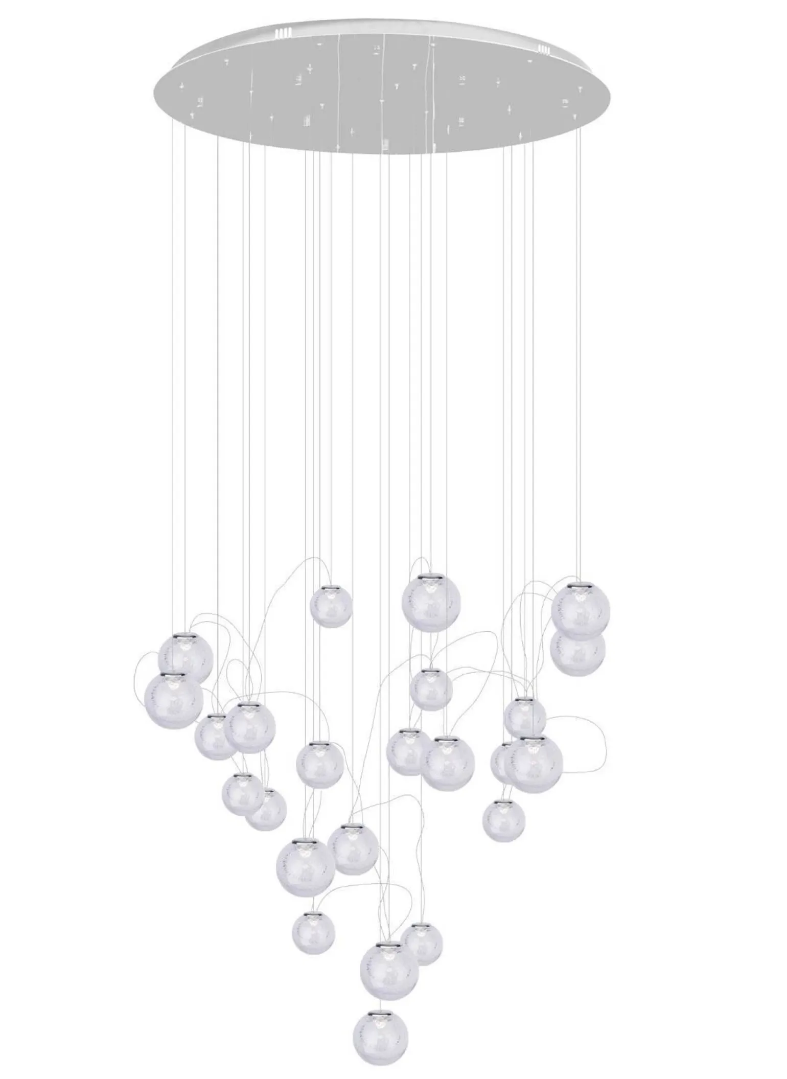 LAMPA WISZĄCA ZOE 24x1,5W CHROMOWA (P0386) - Maxlight