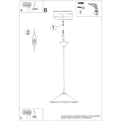 Lampa wisząca ZUMA czarna (SL.1326) - Sollux Lighting