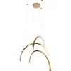 Lampa wiszącaTRIO ARC szczotkowane złoto (P0509) - MAXLIGHT