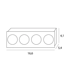 Lampa wpustowa MAXLIGHT HM180 4L MODULAR MODUŁ LED 12W