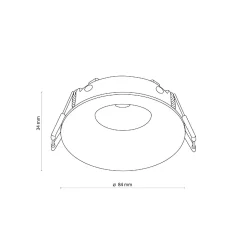 Lampa wpuszczana EYE biała IP 44 (3500) - TK Lighting
