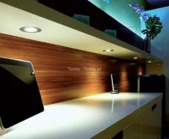 Lampa wpuszczana meblowa - kwadratowy, (2700K) ciepła biel (D920237)