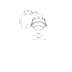 Lampa wpuszczana MONO SLIDE (10797) - Nowodvorski