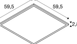 Lampa wpuszczana PANEL V 600, 34 W 830/840 (1007496) - SLV