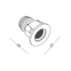 Lampa Wpuszczana POINT 880A (2880A1103) - Elkim Lighting