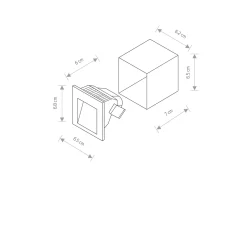 Lampa wpuszczana STEP LED (6907) - Nowodvorski
