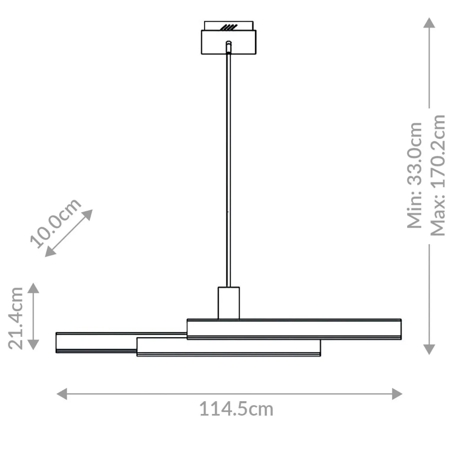 Lampa wyspowa Cameno - Szczotkowane złoto (QN-CAMENO-LP-BG) - Quintiesse