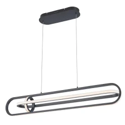 Lampa wyspowa Demark - Matowa czerń (QN-DEMARK-LP-BK) - Quintiesse