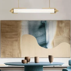 Lampa wyspowa Espada - Szczotkowane złoto (QN-ESPADA-LP-BG) - Quintiesse