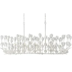Lampa wyspowa Flora - 10 źródeł światła - Tynk strukturalny (QN-FLORA10-WHT) - Quintiesse